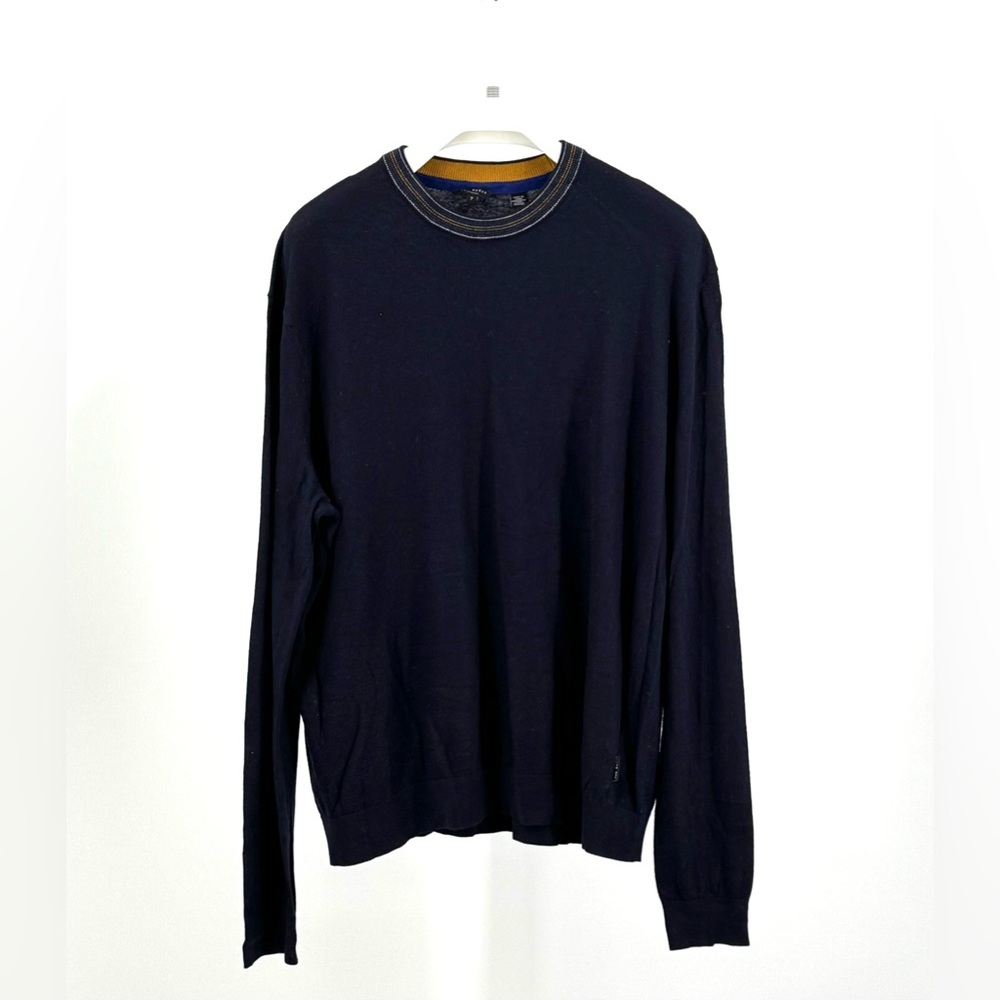 Ted Baker London Men’s Navy Blue Crewneck Sweater Size 7